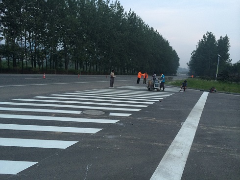 山西大同停车场划线|大同道路划线|大同热熔划线|大同冷喷标线