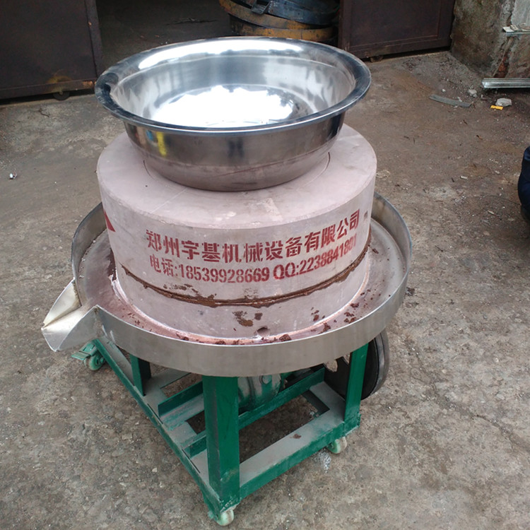 郑州芝麻酱石磨机械 石磨小磨香油设备 河南石磨芝麻酱机厂家