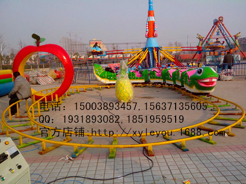 儿童轨道类游乐项目 QCHC青虫滑车 荥阳乐游游乐设备厂特供