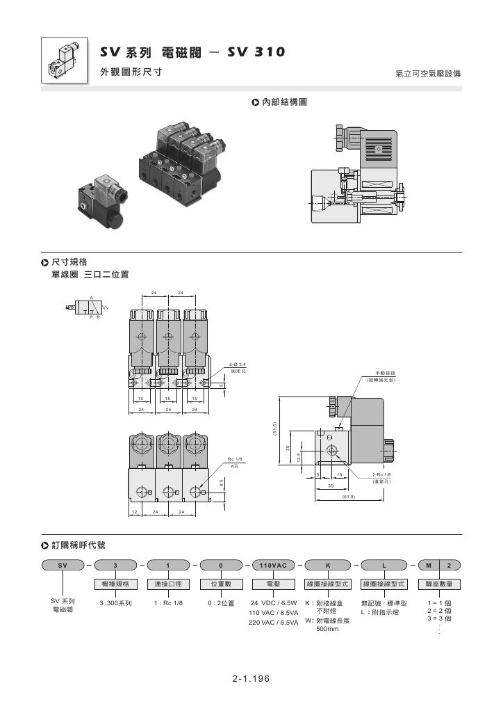 台湾气立可CHELIC电磁阀