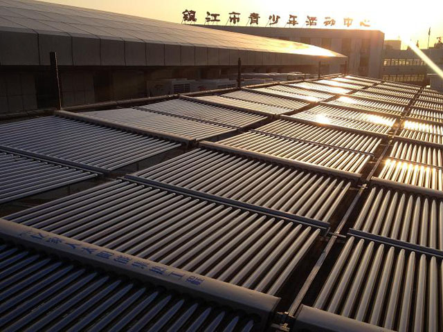 镇江索普中学1200吨太阳能热水工程