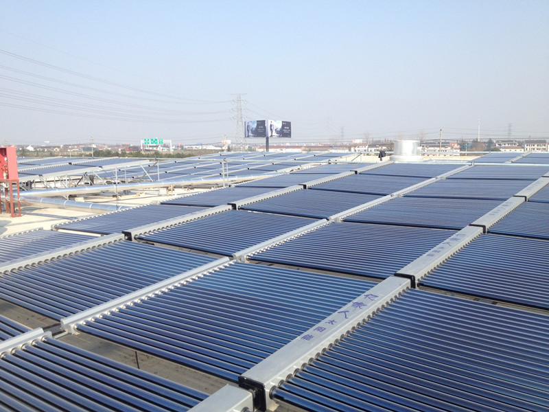 常州普利司通60吨太阳能和空气能热水工程