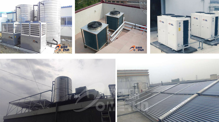 欧麦朗空气能热泵热水设备工程