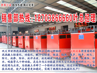 郑州世邦有限公司专业生产年产1万-10万立方免蒸加气块设备L