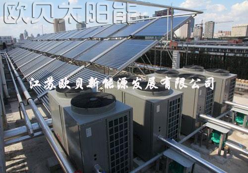 合肥万达城工地太阳能加空气能热水工程