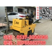 DC25C手扶式双钢轮振动压路机图片 柴油沟槽回填土夯实机
