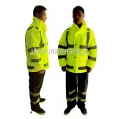 玉溪反光雨衣 荧光绿反光雨衣 单警执勤反光雨衣 分体式雨衣