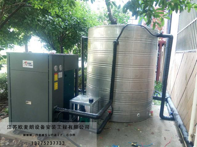 扬州零点连锁酒店空气能热泵热水系统
