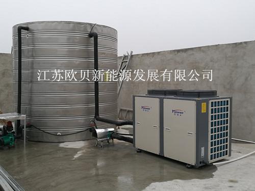 中铁十二局泰州项目部空气源热水系统