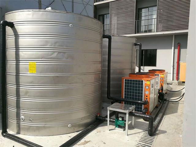 远大住工杭州工厂员工浴室空气能热水工程