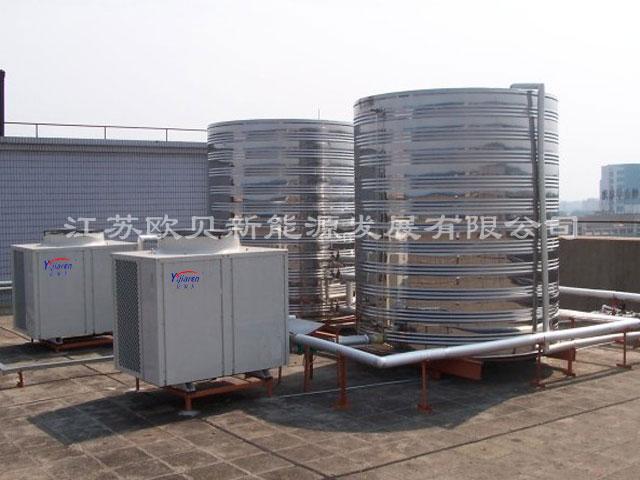 南通龙洲汽配工厂商用空气能热水工程