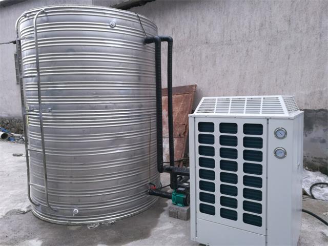 临安广西建工五建工地7p空气能热泵热水工程