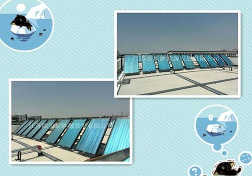 常州孟河幼儿园平板太阳能热水系统工程