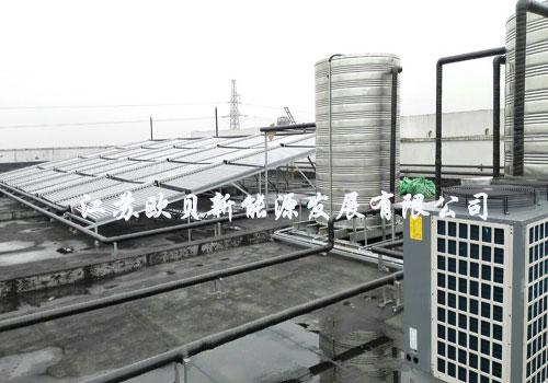 宁波华彩电器大型太阳能热水工程