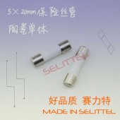 5*20陶瓷慢断保险丝管 灌砂型慢熔保险丝管 保险丝厂家