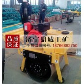 广东云浮手扶式重型单钢轮震动压路机 轮宽700沟槽碾压机