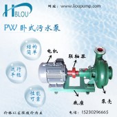 卧式污水排污泵2.5PW淤泥杂质泵
