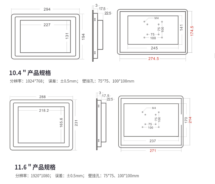 3MM显示器