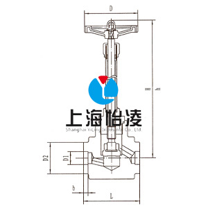 DJ61Y-160P低温高压短轴截止阀图纸