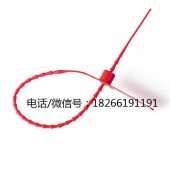 锁在货车绳扣处塑料封条