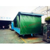 5吨移动式雨篷平板拖车
