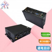 X86架构微型工业主机多串口RS232工控机