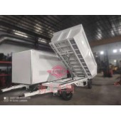 5吨自卸厢式平板车无动力牵引自卸工具拖车