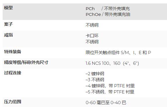 ARMANO 带有附加电气附件的压力表系列