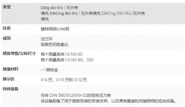 ARMATURENBAU 带波登管的特殊双压力表DB 5901系列