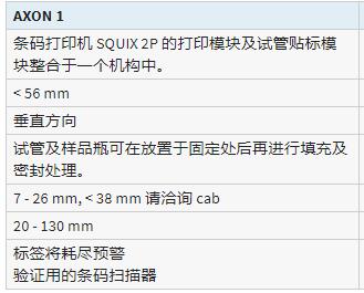 cab 试管贴标系统AXON 1系列