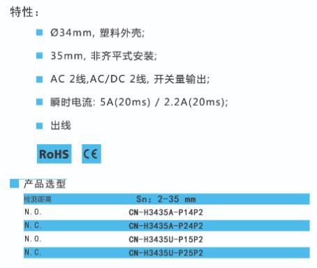 BEDOOKSENSOR电容式接近开关 φ56系列 