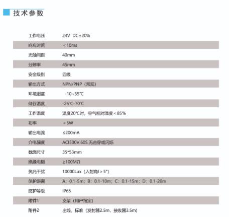 BEDOOKSENSOR光电开关 FH40系列 