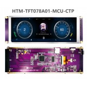 7.84寸条形电容式触摸IPS TFT液晶显示屏MCU车载显示器