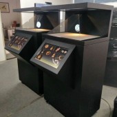 3D全息展示柜270度贵金属展柜金字塔幻影成像虚拟裸眼3D