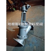 手动Y型料浆阀-陶瓷料浆阀耐磨料浆阀
